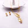 Gold Heart and Cross Set