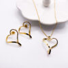 Gold Open Heart Set