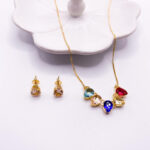 Gold Colorful Drops Set
