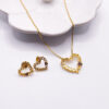 Gold Heart in Heart Set