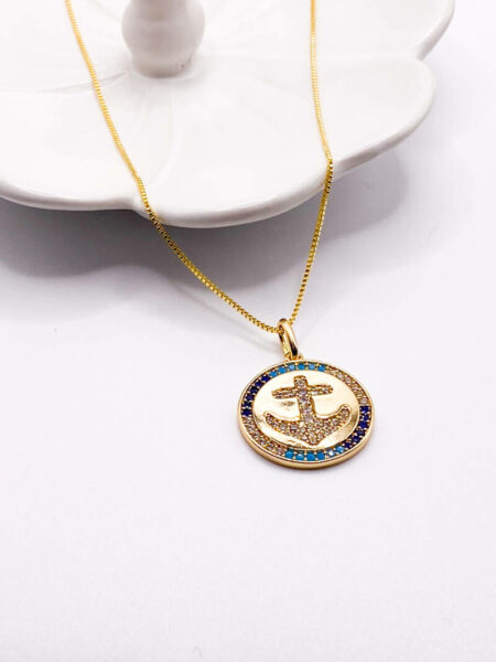 Gold Anchor Necklace