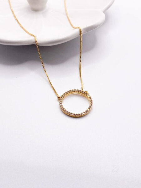 Gold Circle Necklace