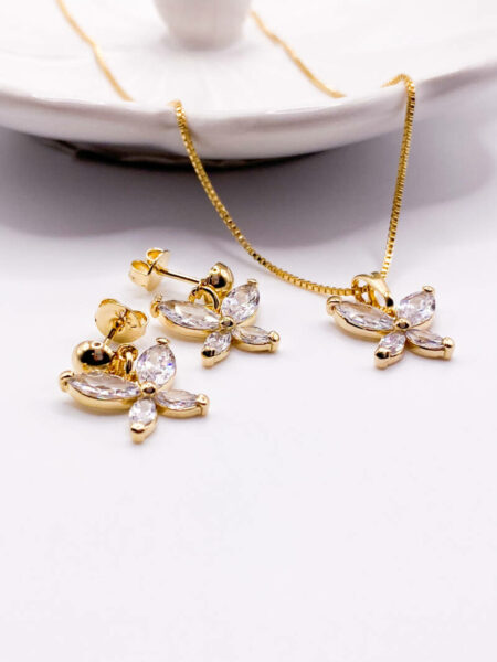 Gold Little Butterfly Set