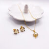 Gold Pearl Flower Set