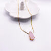 Gold Pk Stone Necklace