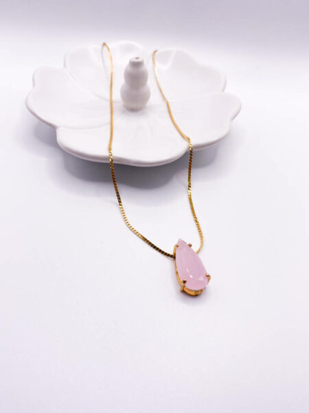 Gold Pk Stone Necklace