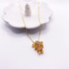 Gold Zirconia Girl Necklace