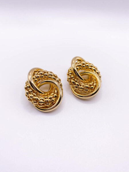 Gold Stone Crafted Earrings