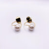 Gold Pearl Earrings