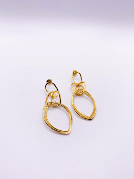 Gold Lozenge Earrings