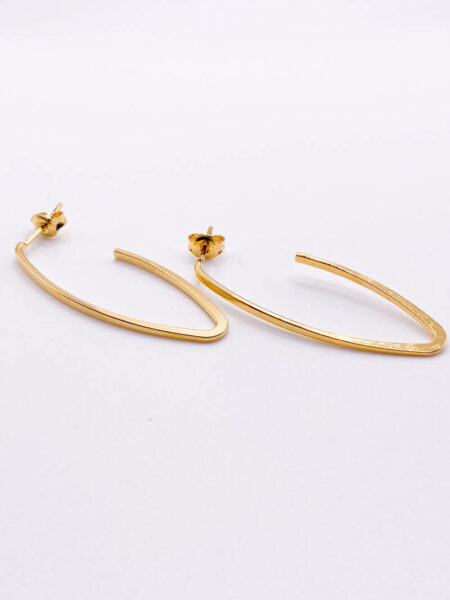 Gold Curve Earrings