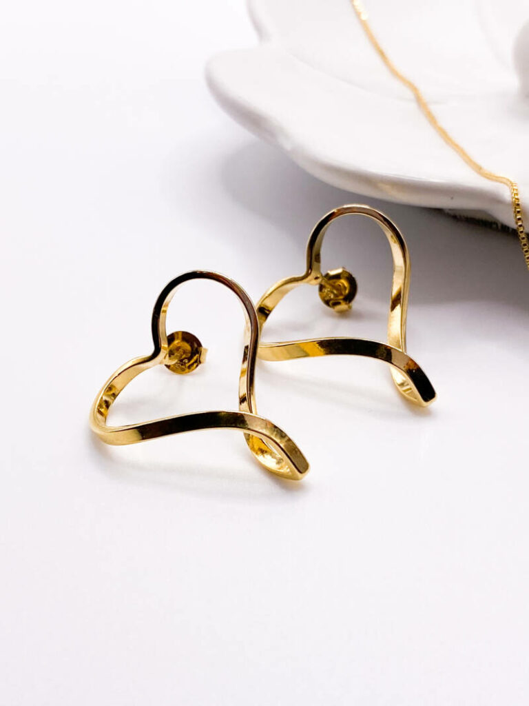 Gold Open Heart Set – Elassim